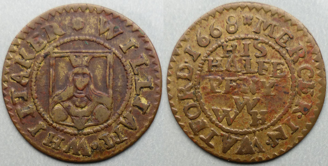 Watford, William Whittaker 1668 halfpenny